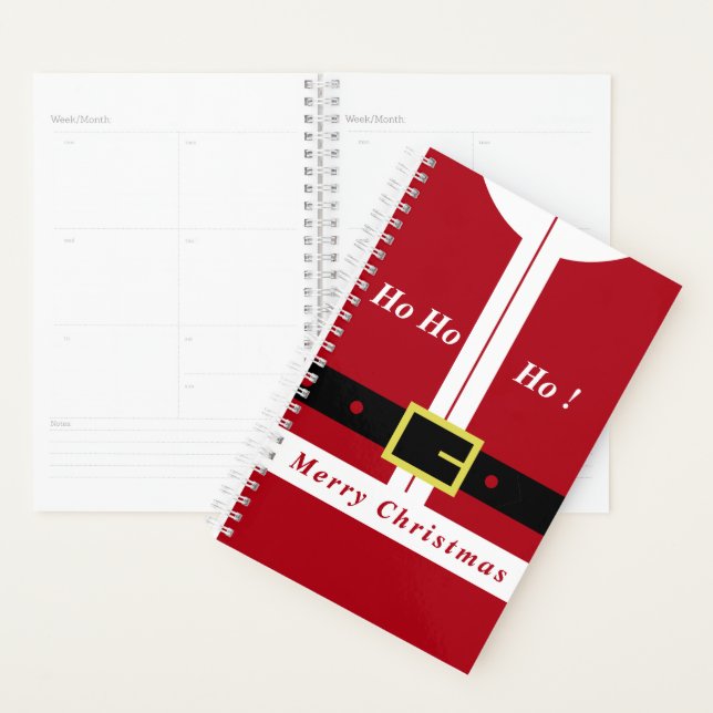 Cadeau du planificateur de Noël Père Noël (Devant avec enveloppe)