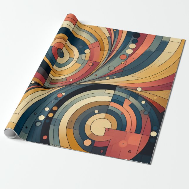 Cadeau Dualité - Bauhaus - Papier à envelopper (Déroulé)