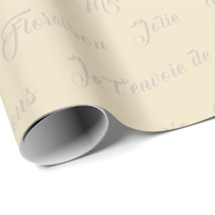 Cadeau Écriture en français de mots écrits sur papier