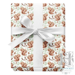 Cadeau Écureuils Papier d'emballage