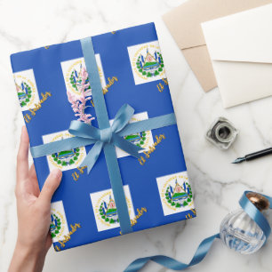 Cadeau El Salvador Papier d'enveloppement, Salvador Drape