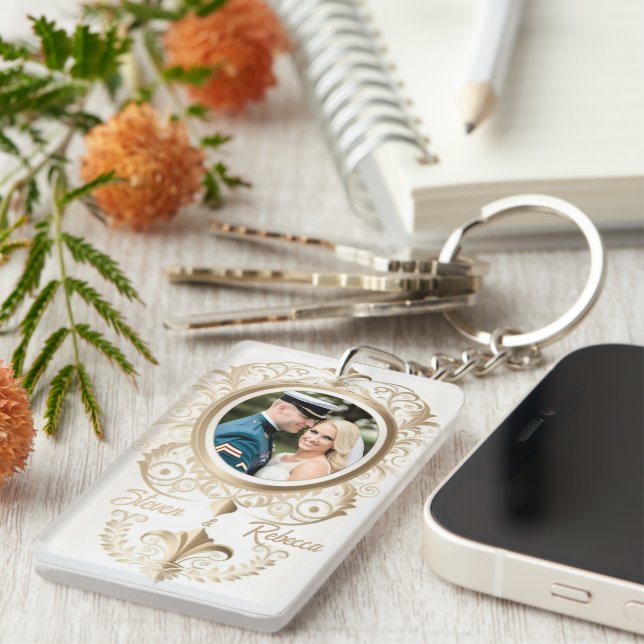 Cadeau élégant de mariage pour la mariée et le mar (Devant droit)