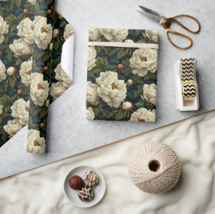 Cadeau Élégant papier d'enveloppement de fleurs pour tour