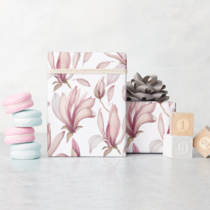 Cadeau Élégant papier d'enveloppement Magnolia