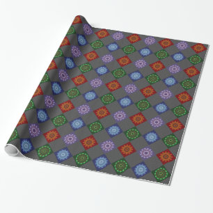Cadeau Éléments Papier d'enveloppement Mandalas
