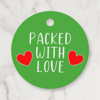 Cadeau Emballé avec des étiquettes d'amour