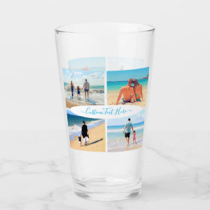 Cadeau en verre personnalisé avec texte pour votre