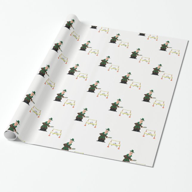 Cadeau Enquêteur sur papier d'emballage (Déroulé)