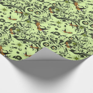 Cadeau Enveloppement des oiseaux en papier