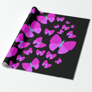 Cadeau Essaim de papier d'emballage de papillons