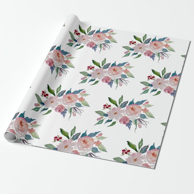 Cadeau Été N° 1 - Papier d'enveloppement de matelas flora (Déroulé)