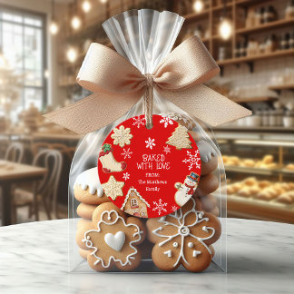 Cadeau Étiquettes de cadeaux de biscuits de Noël mignons