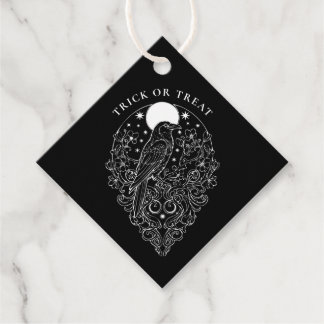 Cadeau Étiquettes de cadeaux Halloween Raven Celestial Tr