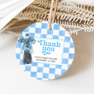 Cadeau Étiquettes de cadeaux pour Baby Shower Blue She's