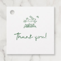Étiquettes de cadeaux pour Baby Shower Lapin