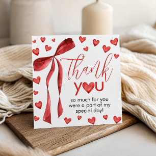 Cadeau Étiquettes de faveur à ruban rouge Sweetheart