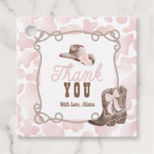 Cadeau Étiquettes de faveur d'anniversaire 1ère Rodeo Ros
