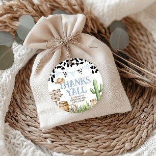Cadeau Étiquettes de faveur de Baby Shower Cowboy