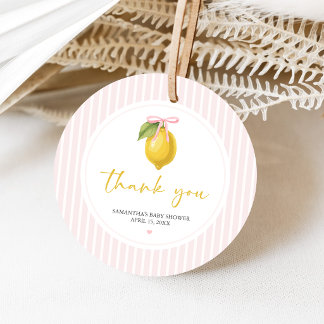 Cadeau Étiquettes de Faveur de Baby Shower Lemon Ciao