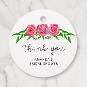Cadeau Étiquettes de faveur de baby shower minimaliste ro