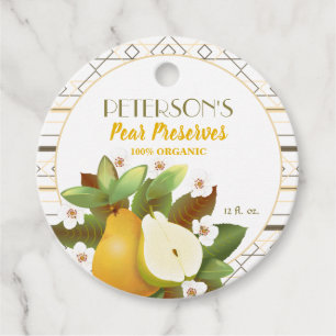 Cadeau Étiquettes de faveur de confiture de conserves de