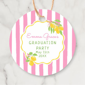 Cadeau Étiquettes de faveur de diplômé fraîchement diplôm