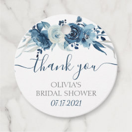 Cadeau Étiquettes de faveur de shower de mariée florales