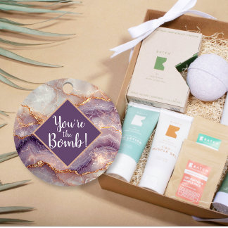 Cadeau Étiquettes de faveur de spa de Noël 'You're the Bo