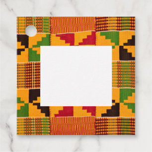 Cadeau Étiquettes de faveur d'impression africaine