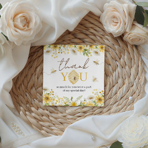 Cadeau Étiquettes de faveur florales Petite Abeille