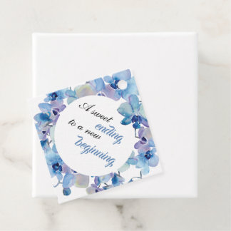 Cadeau Étiquettes de Mariage | Orchidée Bleue