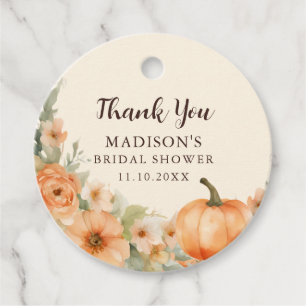Cadeau Étiquettes de remerciement de mariage floral à la 