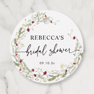 Cadeau Étiquettes de remerciement de mariage floral migno
