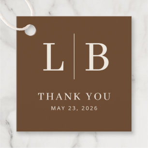 Cadeau Étiquettes de remerciement de mariage Grateful Bro