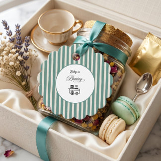Cadeau Étiquettes de Remerciement pour Baby Shower Modern