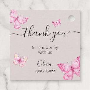 Cadeau Étiquettes de remerciement pour Baby Shower Papill