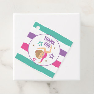 Cadeau Étiquettes de remerciement pour cadeaux de gymnast