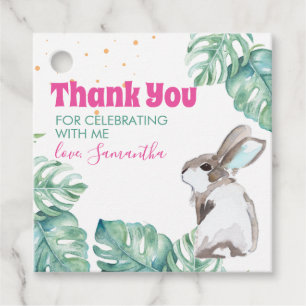 Cadeau Étiquettes de remerciement pour la fête du lapin d