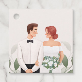 Cadeau Étiquettes élégantes pour cadeaux de mariage 