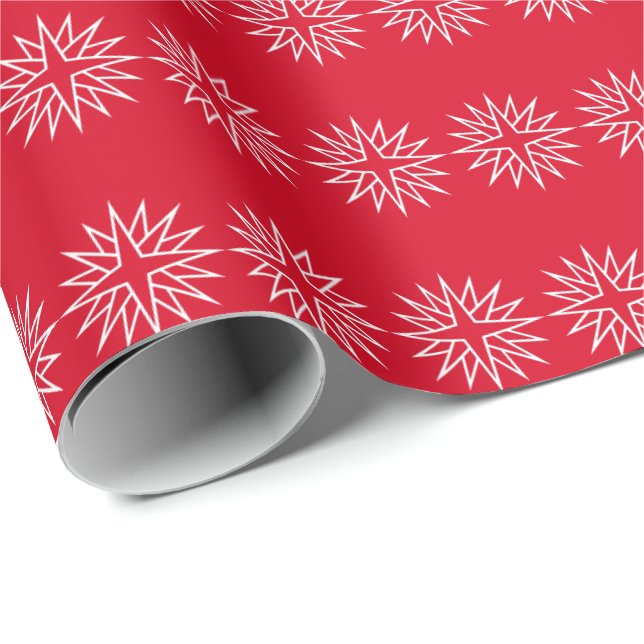 Cadeau Étoile papier de l'enveloppement de Noël (Coin rond)