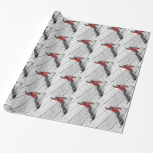 Cadeau Faire du surf des neiges le papier d'emballage