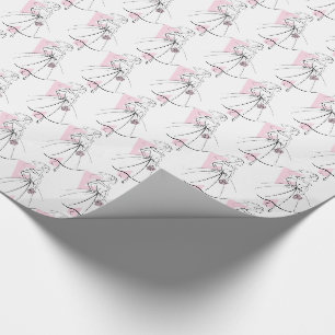 Cadeau Fashion Bride Pink Papier à emballage multiple