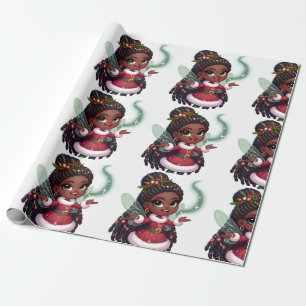 Cadeau Fée de Noël - Papier d'enveloppement de Noël