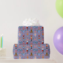 Fêtes de Noël - Papier à envelopper de noisette