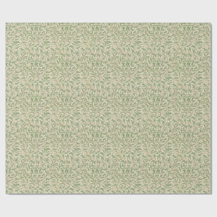 Cadeau Feuille ancien design vert Wrapper Papier