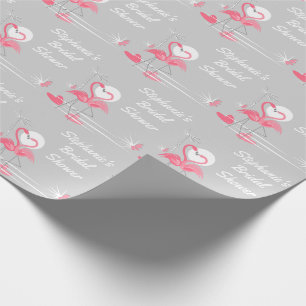 Cadeau Flamant rose Love Fête des mariées côté papier d'e