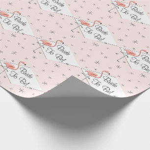 Cadeau Flamant rose Pink diamant Bride to Be! papier d'em