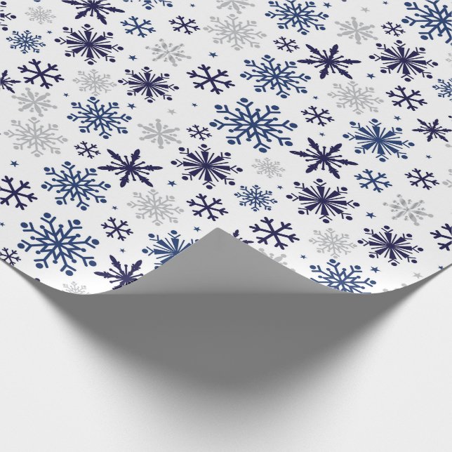 Cadeau Flammes de neige Papier d'enveloppement de Noël (Coin)