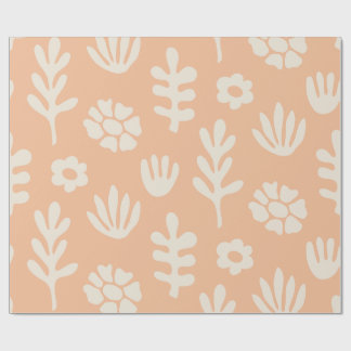 Cadeau Fleur de Pêche | Papier d'emballage floral botaniq
