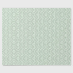 Cadeau Fleur verte Sage du papier d'enveloppement